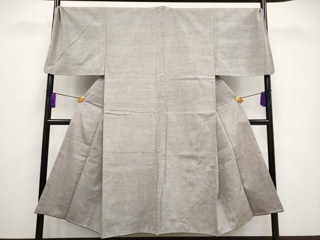 平和屋着物 上 男性 紬 色無地 茶鼠色地 s 5