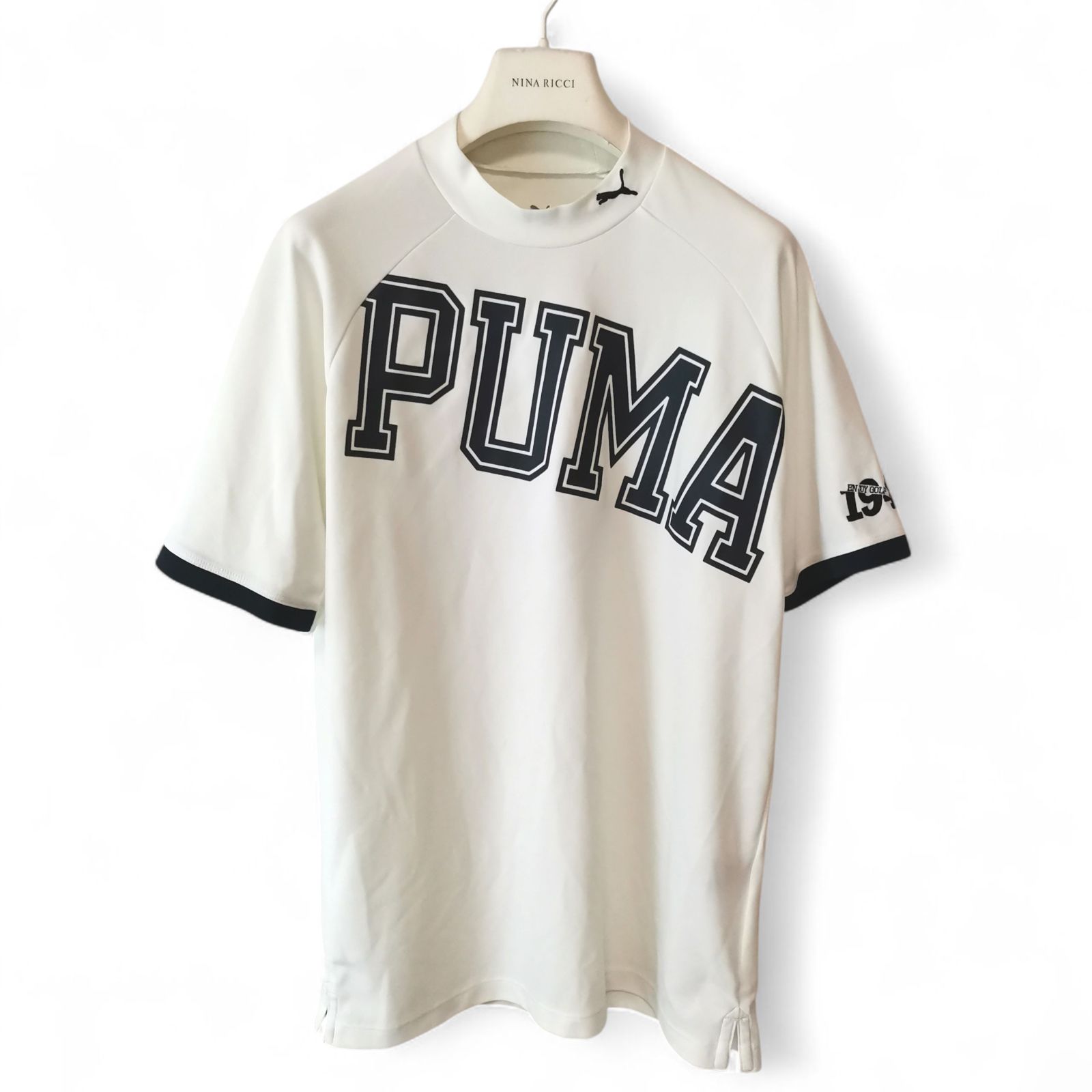 PUMA プーマ メンズ ゴルフウェア モックネック 半袖シャツ L