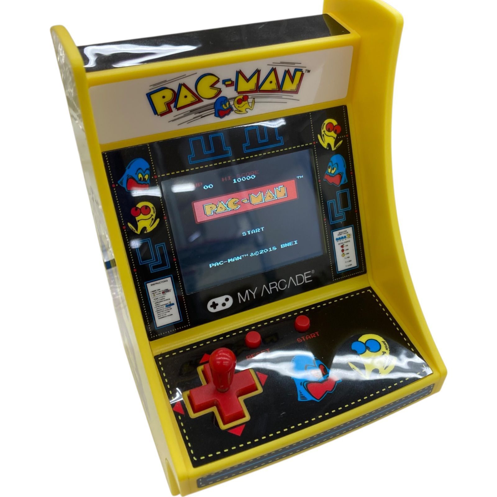 186000 現状品 BANDAI バンダイナムコ ミニレトロゲーム パックマン 