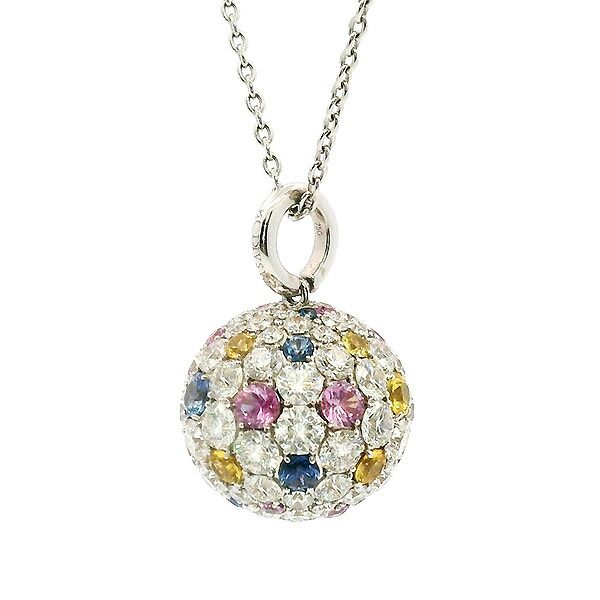 送料無料・返品可♪タサキ マルチカラー ダイヤ3.54ct