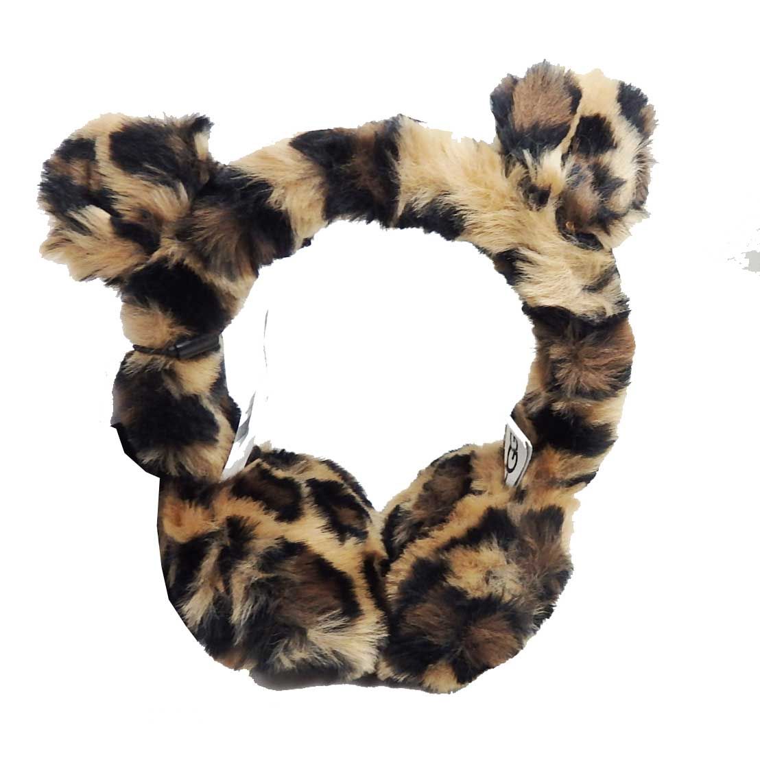 UGG アグ Kids FAUX FUR イヤーマフ 猫耳 21705 NacuralSpotty Leopaed