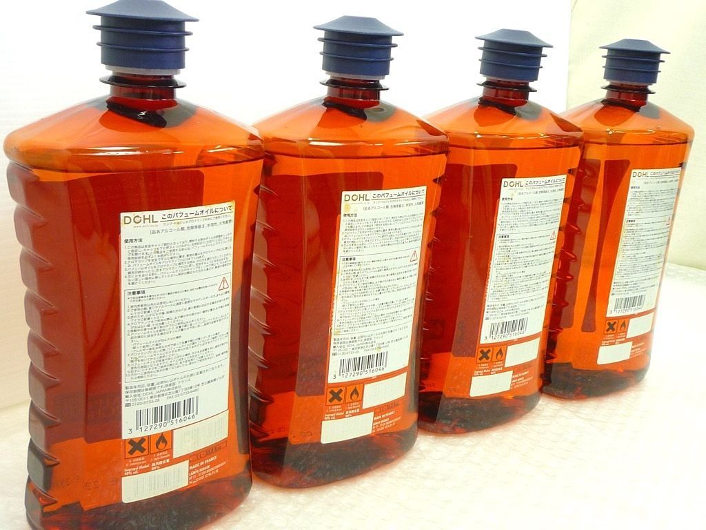 新品 ランプベルジェ アロマオイル 4本セット ヌートレ 中性 1000mL