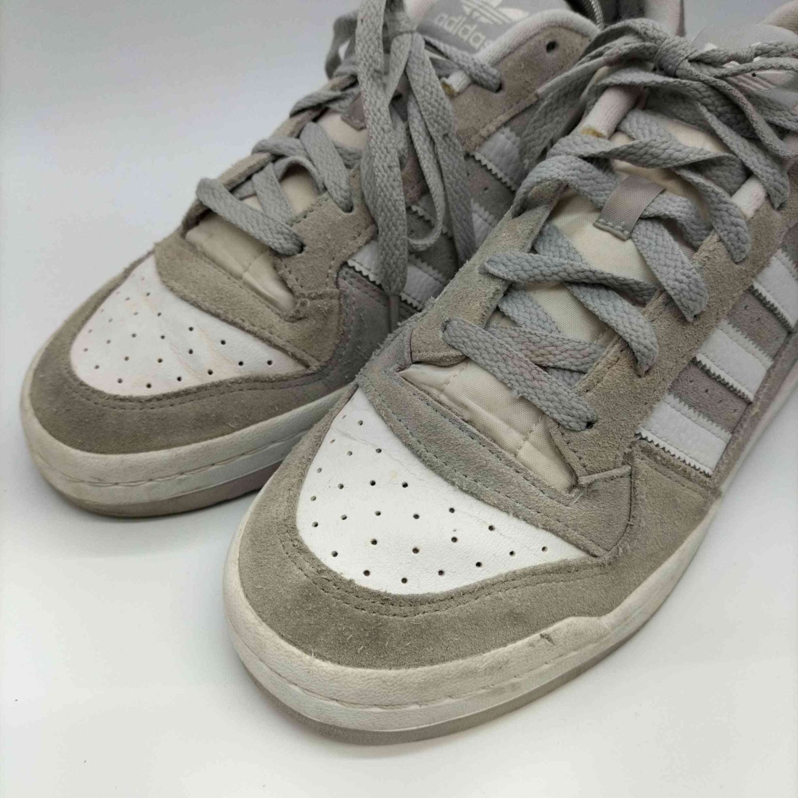 アディダスオリジナルス adidas Originals FORUM LOW  CLOUD WHITE GREY TWO メンズ UK：8 