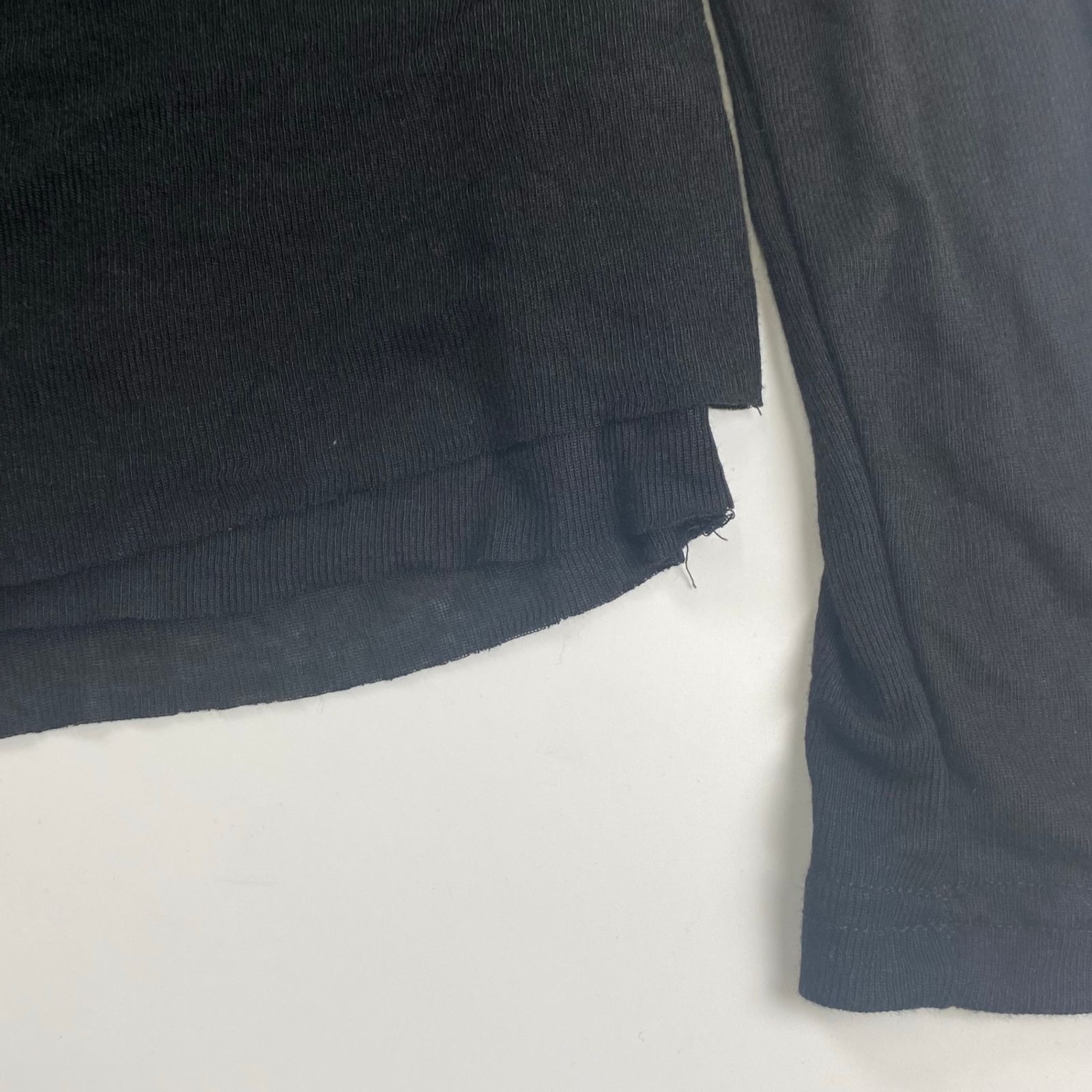 NO/FAITH STUDIOダブルレイヤードロングスリーブ　ブラウン タグ付】 NO/FAITH STUDIOS / DOUBLE LAYERED LONG SLEEVE