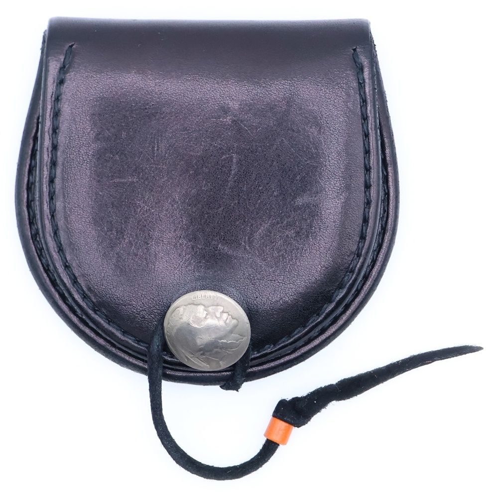 goro s ゴローズ サドルレザー 丸型小銭入れ コインケース 財布 ブラック