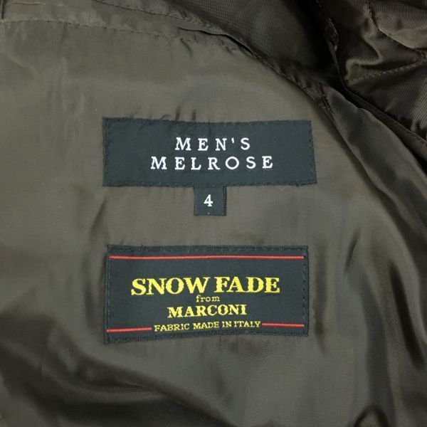 MEN'S MELROSE/メルローズ イタリア/MARCONI SNOW FADE生地/ステン
