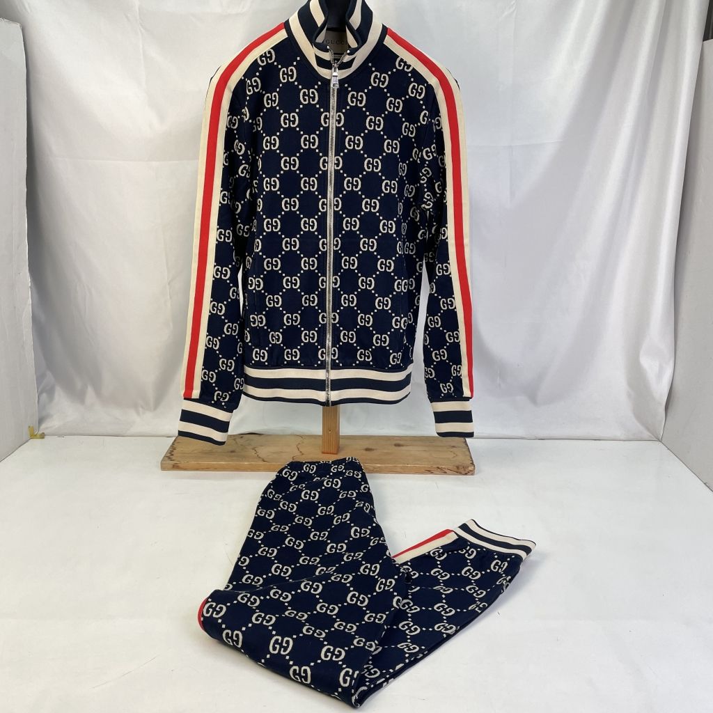 01w-0971 グッチ GUCCI 【セットアップ】GGジャガード コットン
