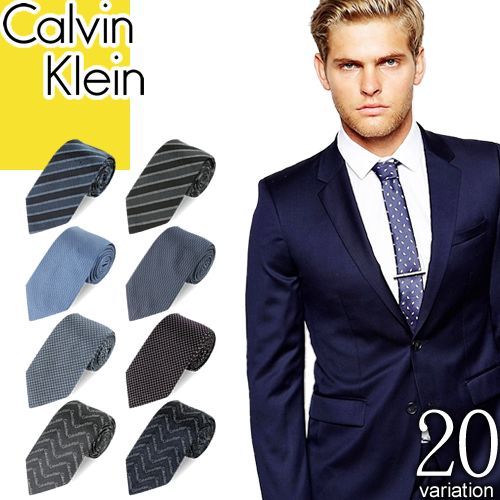 カルバンクライン Calvin Klein ネクタイ ブランド シルク プレゼント ビジネス 結婚式 おしゃれ 青 赤 ブルー レッド 高級 無地 細身 ナロー 幅 7cm