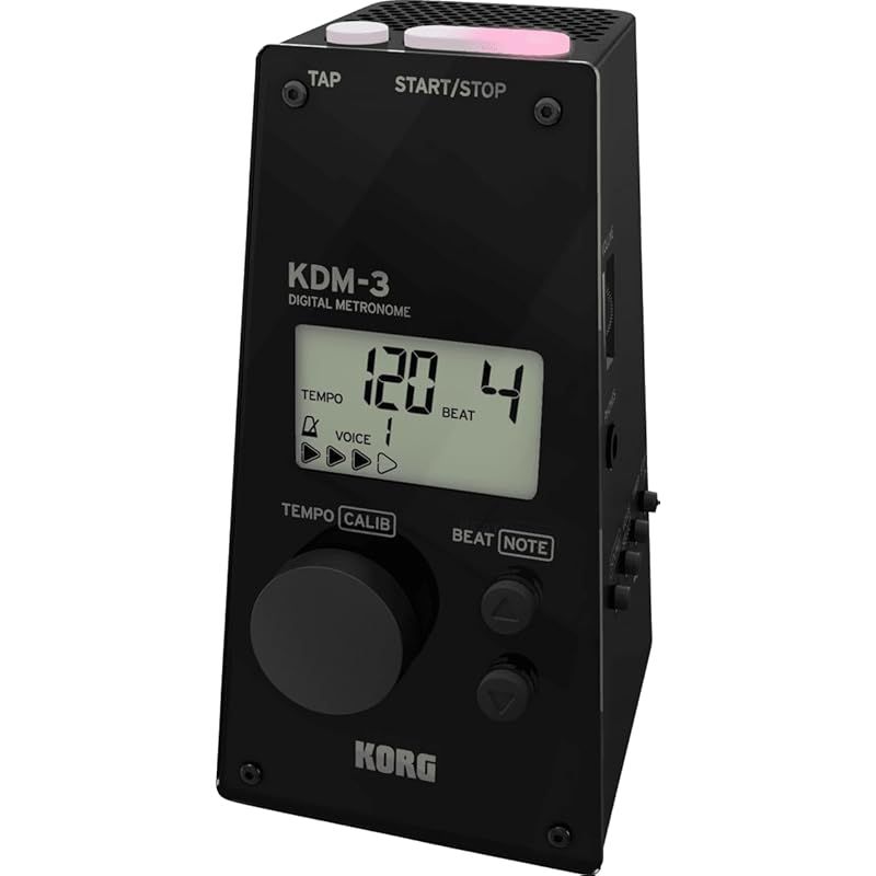 KORG コルグ メトロノーム KDM-3 BK ブラック 個人練習 パート練習 アンサンブル練習に最適 大音量 120時間連続稼働 軽量 コンパクト 持ち運び 0