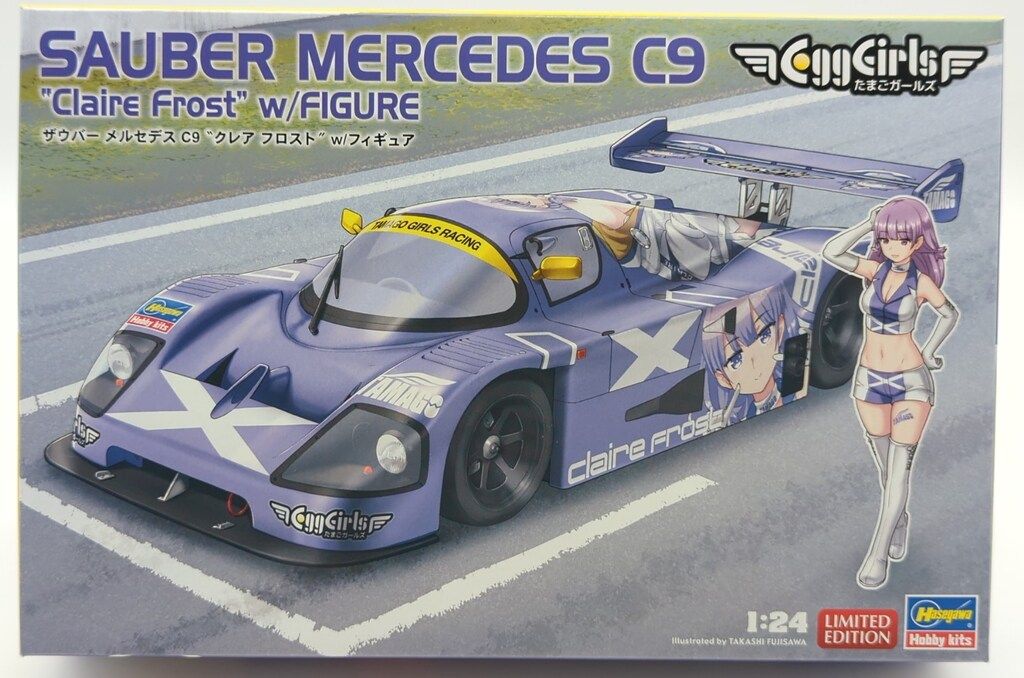 ハセガワ ザウバー メルセデス たまごガールズ プラモデル 4体セット　未組立 ハセガワ 1/24 たまごガールズ SP582 ザウバー メルセデス C9