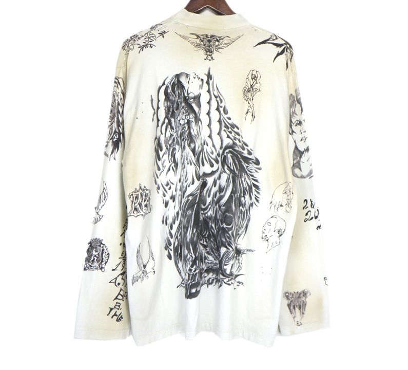 バレンシアガ BALENCIAGA 24SS 【 Tattoo Distressed Long