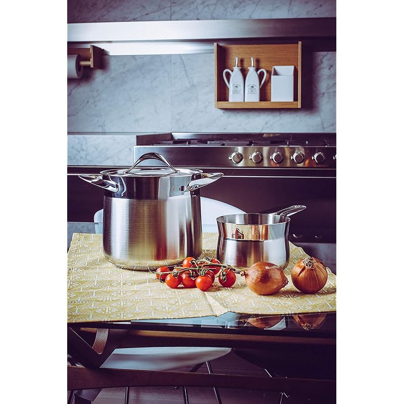 Barazzoni 蓋付 ローキャセロール 28cm MY LADY ステンレス 鍋