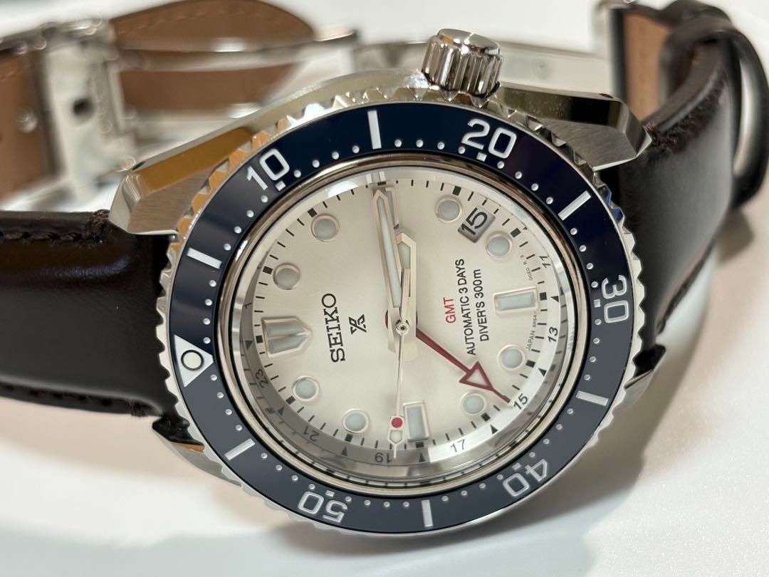 【極美品】SEIKOプロスペック SBEJ029 ダイバー 純正革ベルト付き SEIKOプロスペック SBEJ029 ダイバー 純正革ベルト付き【極美品