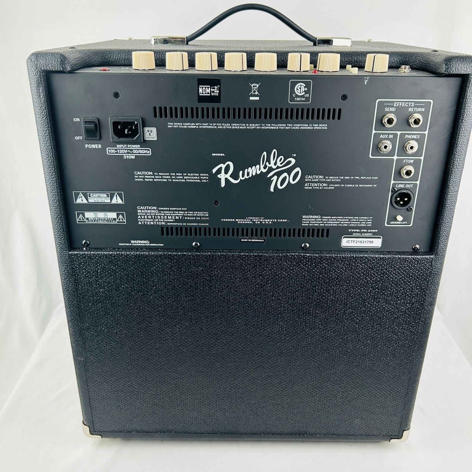 Fender フェンダー RUMBLE 100 V3 ベースアンプ - メルカリ