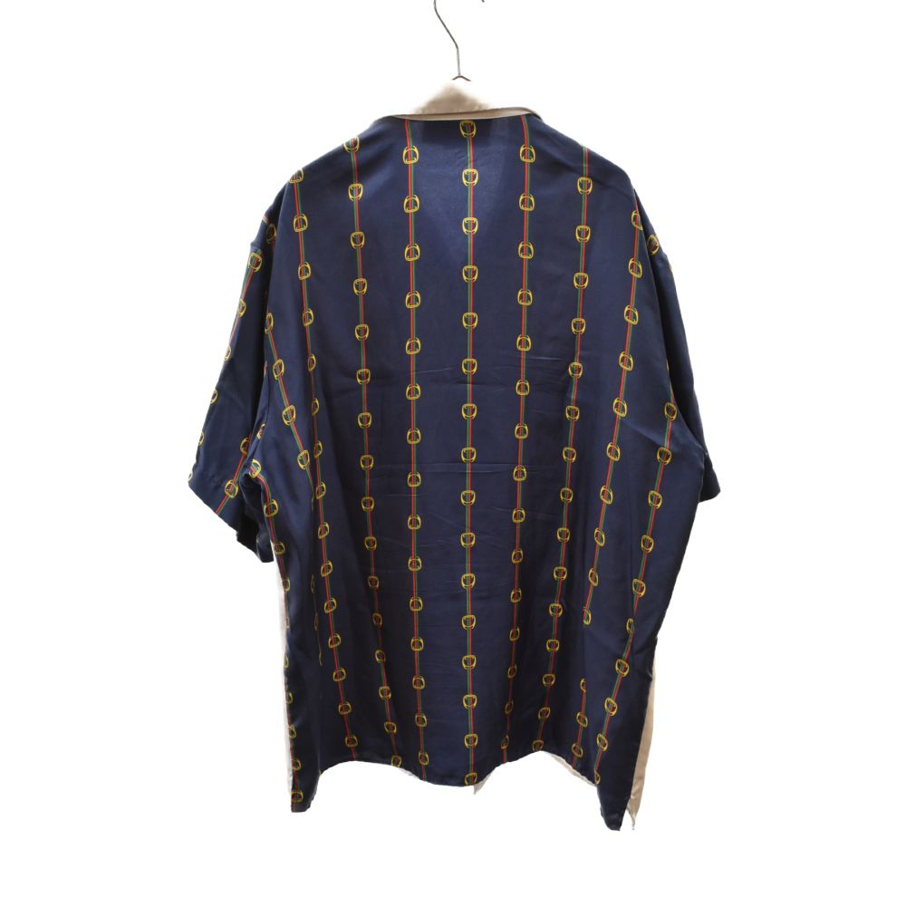 GUCCI (グッチ) 19SS MATERIAL S/S SHIRT 572516 バイマテリアル 半袖