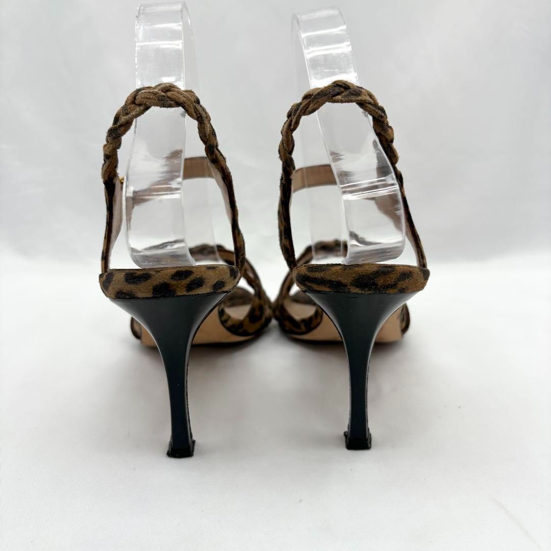 Manolo Blahnik マノロブラニク レオパード サンダル 美品 未使用