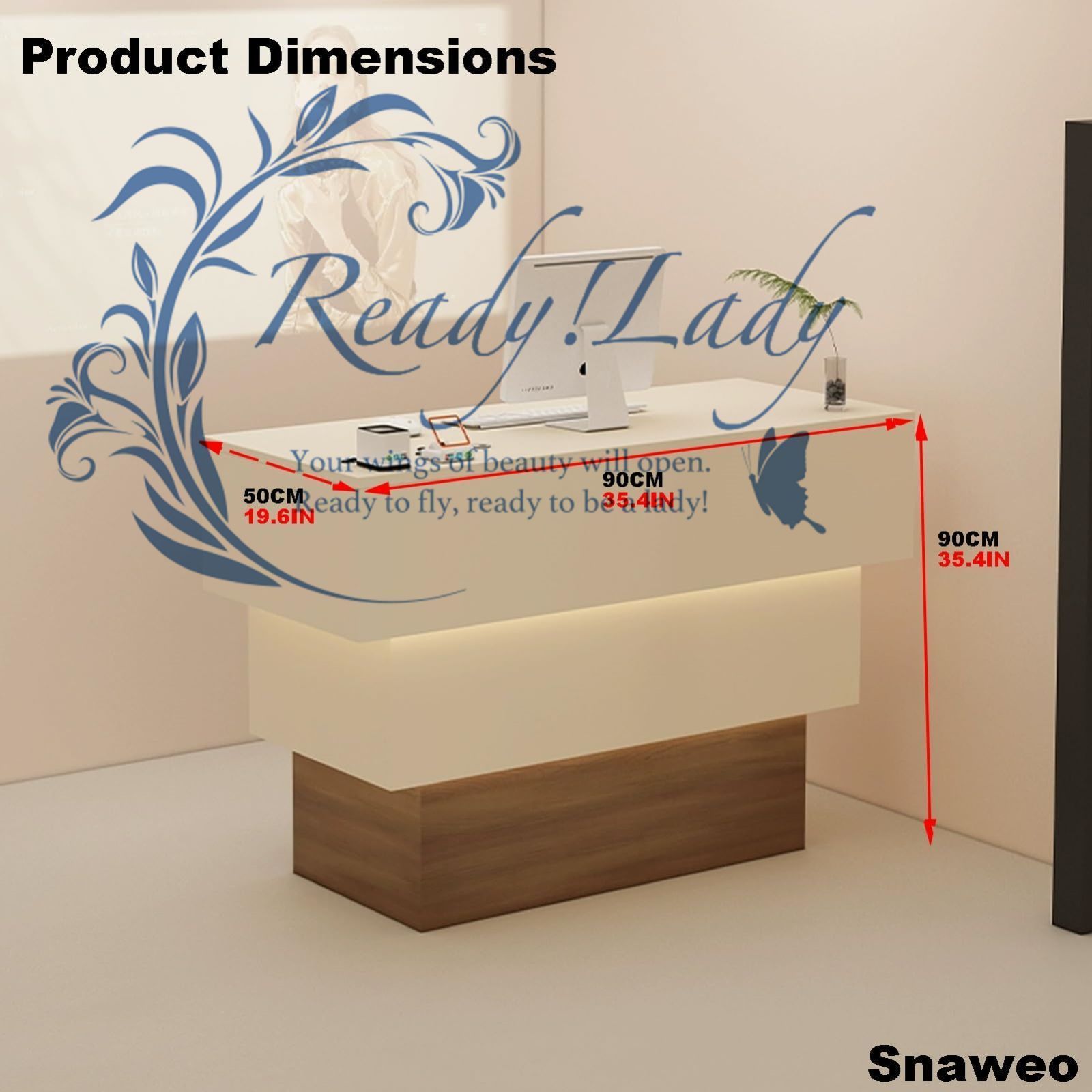 小型受付デスク フロントデスク フロントカウンター 鍵付き引き出し付き受付カウンター ミニマリストコンパクトカウンターデスク受付カウンター 小売カウンター 100cm