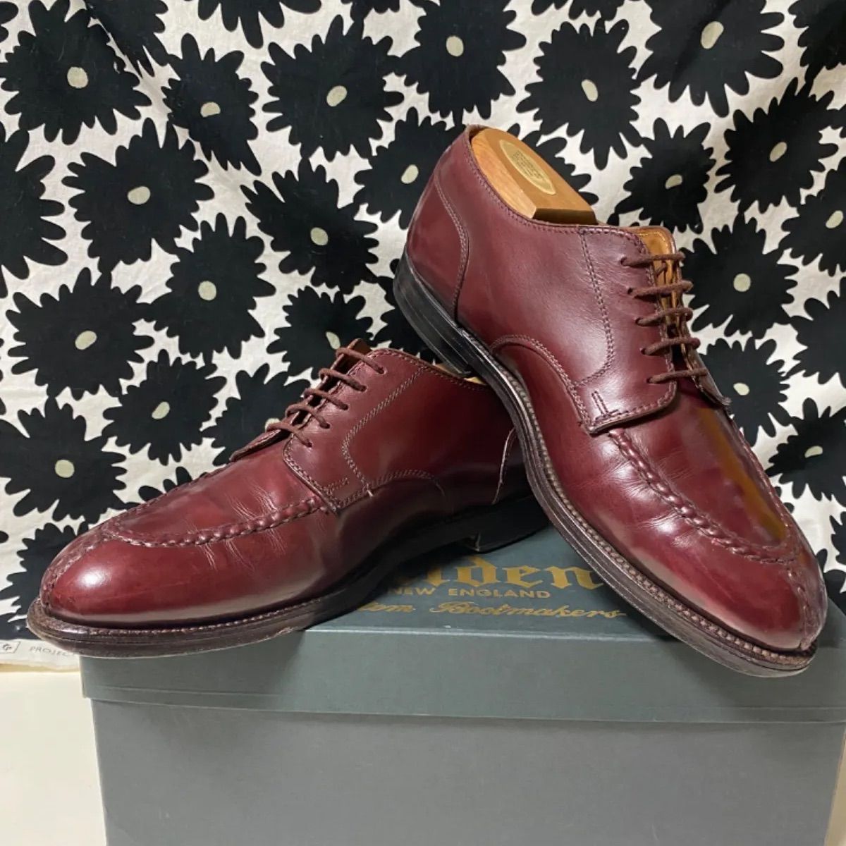 【SALE】Alden オールデン 964 バーガンディ カーフ Vチップ US7.5 中古