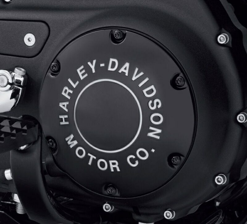 H-D MOTOR CO.ロゴ ダービーカバー グロスブラック 2004〜22年スポーツスター