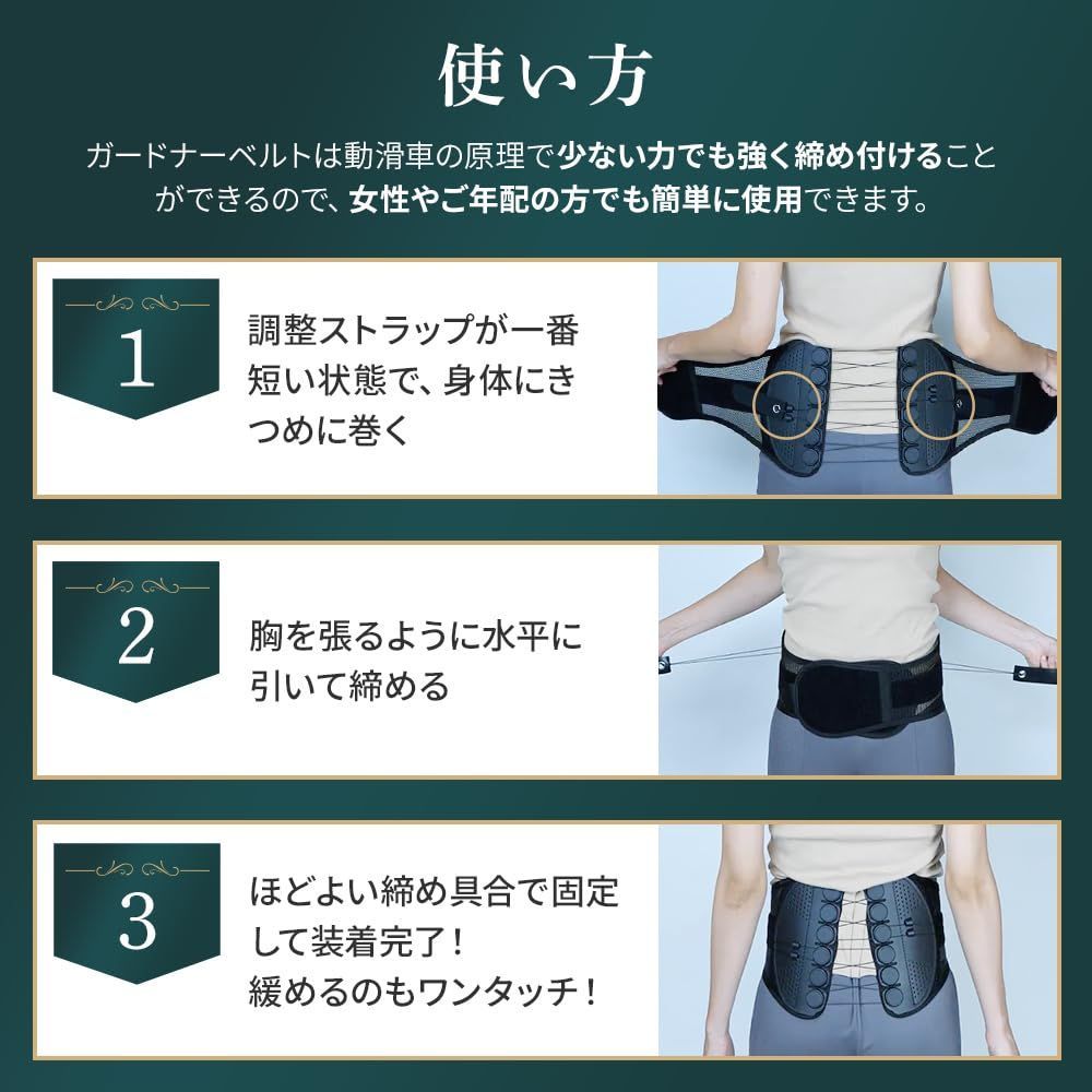 84cm-96cm Lサイズ 洗濯可 コルセット サポーター 腰 男女兼用 正規品 ガードナーベルト WWW_OLIVIERBERNSTEIN_COM
