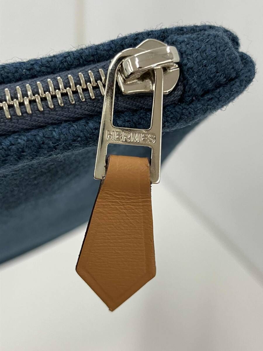 HERMES エルメス Hナッテ フラットポーチ ブランドバッグ