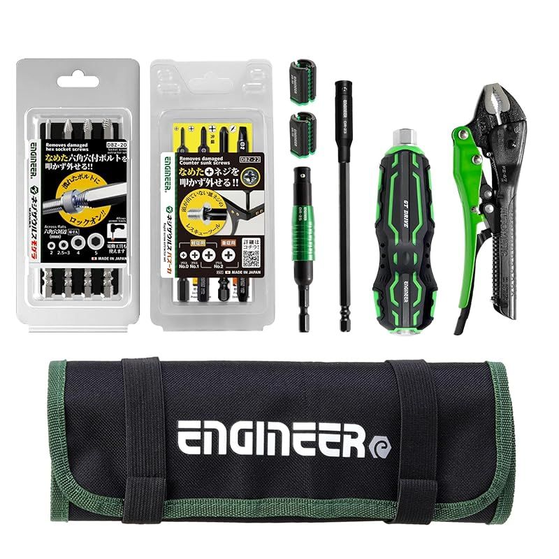 ディスカウント エンジニア 合体工具 8点セット 頭が潰れたプラスネジ