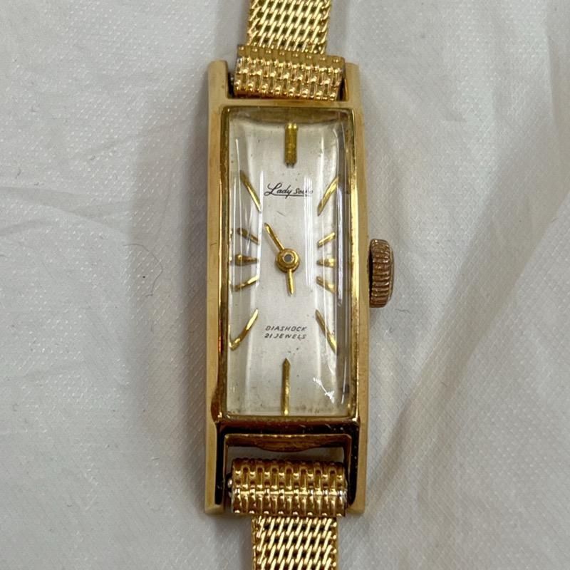 LADY SEIKO レディセイコー K18刻印 手巻き 腕時計-