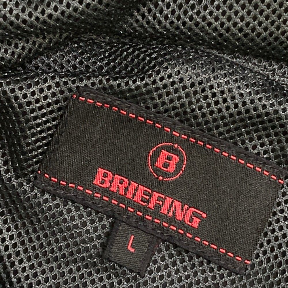 サイズ：L BRIEFING GOLF ブリーフィング  パーカー  ブラック系 [240101442503] ゴルフウェア メンズ ストスト サイズ：L BRIEFING GOLF ブリーフィング パーカー ブラック系