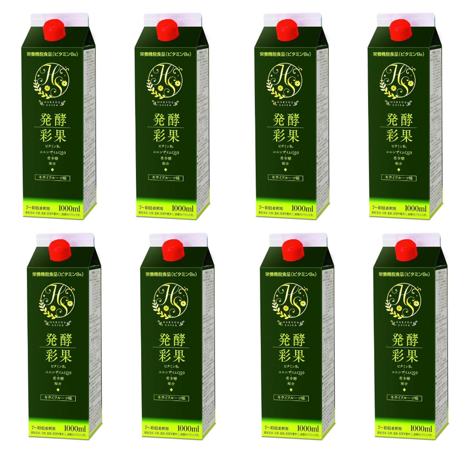 発酵彩果 キウイ味 1000ml × 8本セット フジスコ株式会社