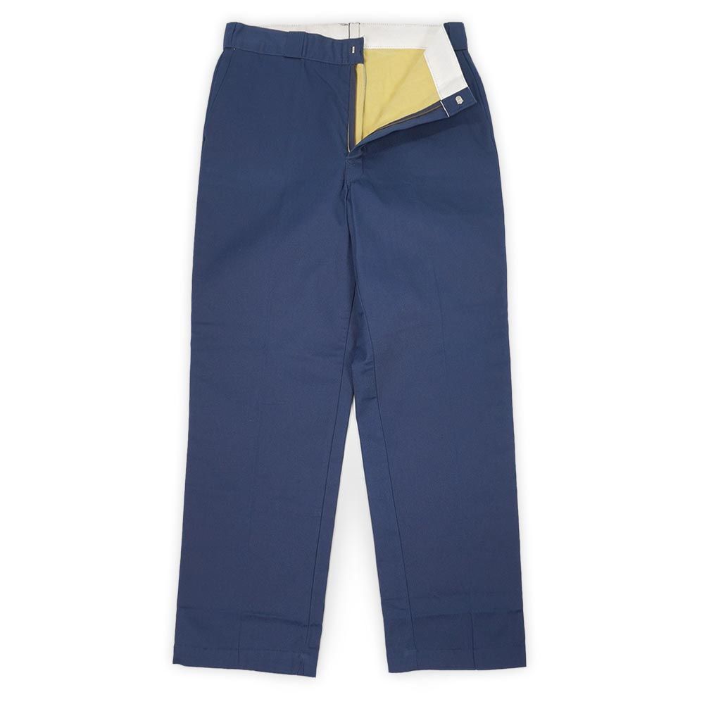 ディッキーズ Dickies デッドストック 未使用 80s 80年代 シャモアクロスライナー ワークパンツ チビタグ MADE IN USA アメリカ製 ヴィンテージ 874同型 古着 メンズ ネイビー 紺 W36 L32【中古】