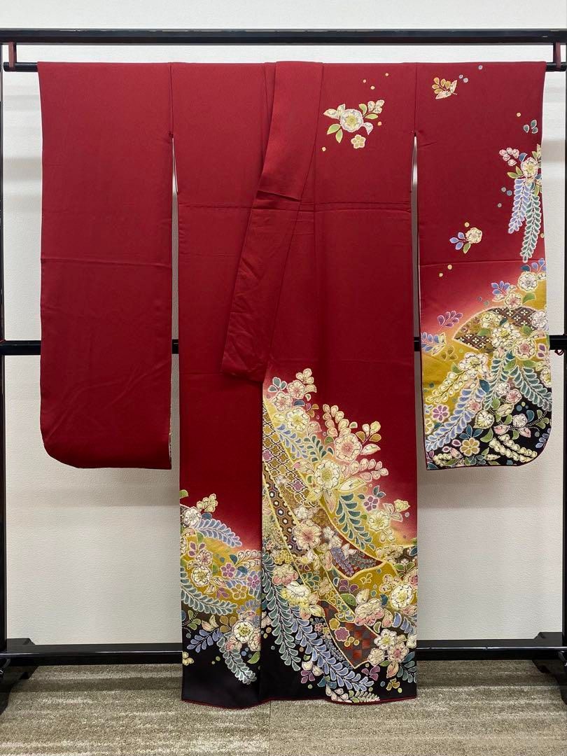振袖 豪華 辻が花 金彩 絞り加工 紋意匠 身丈157cm - メルカリ