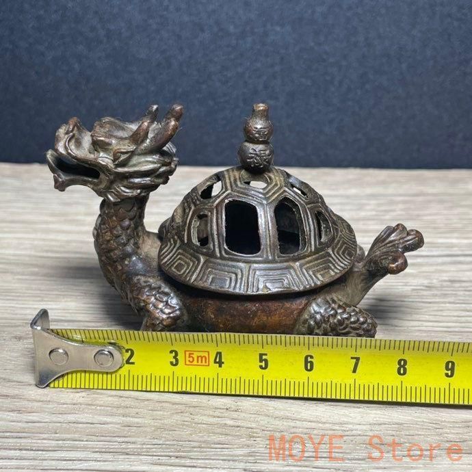 香炉 鉄器 稀少品 茶道具 重厚 極細工 工芸品 美術品 置物 仏事 銅製 神獣香炉 八宝図紋三足双耳薫炉 香道具 装飾品 工芸品 置物