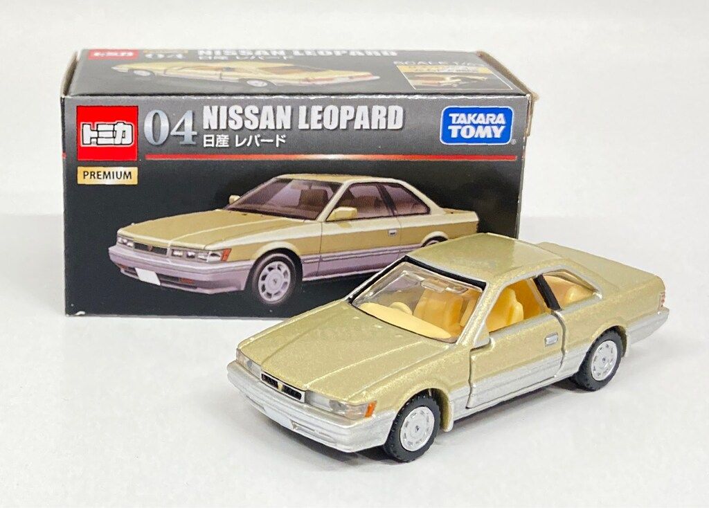 トミカプレミアム 04 日産 レパード 旧パッケージ 新パッケージセット トミカプレミアム 04 日産 レパード : ミニカーショップケン