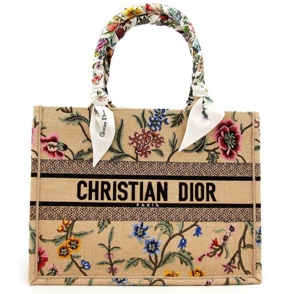 CHRISTIAN DIOR 花柄トートバッグDior BOOK TOTE