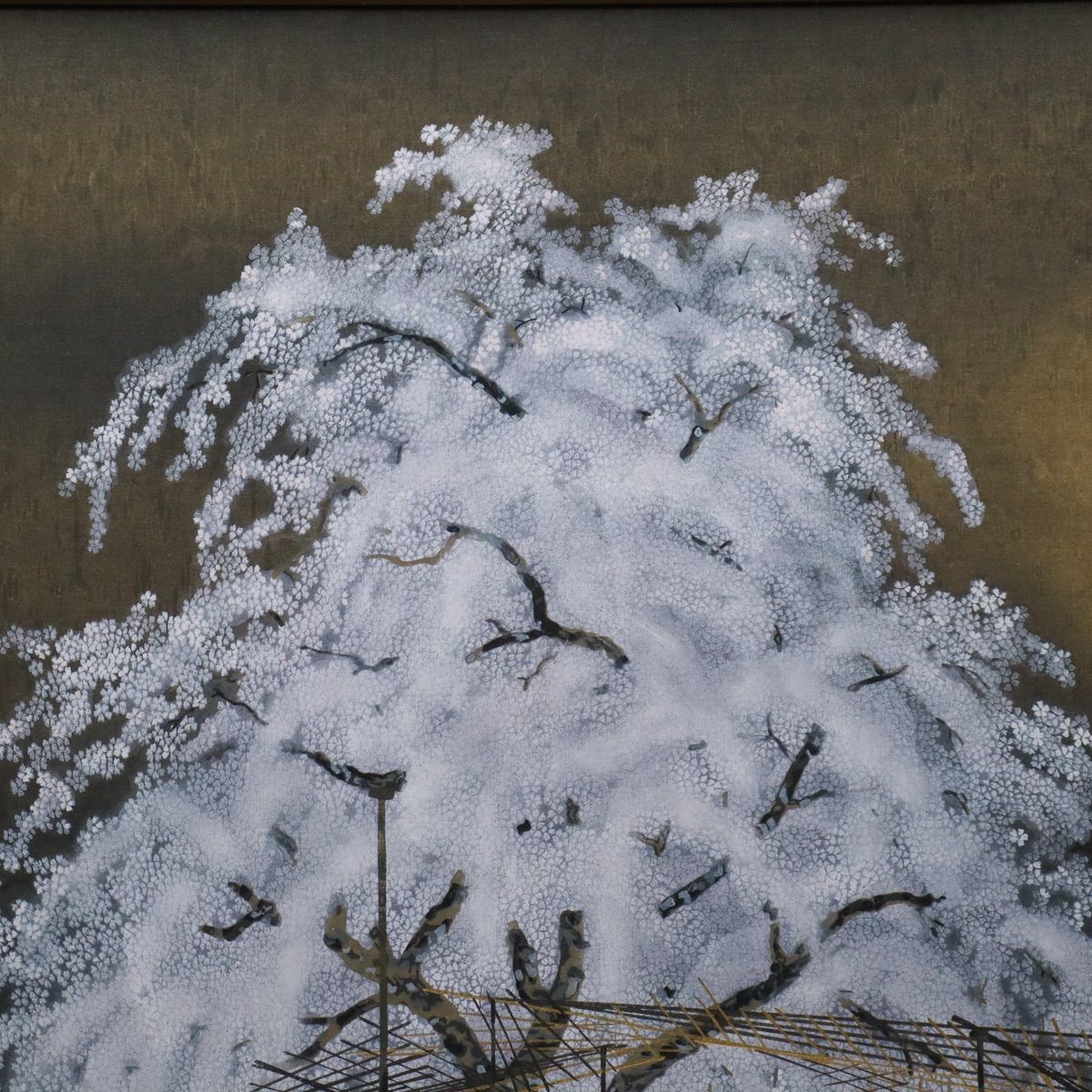 加山又造 『夜桜』 木版画 タトウ箱付 Amazon.co.jp: 真作保証加山又造 -Matazo Kayama-『夜桜』木版画