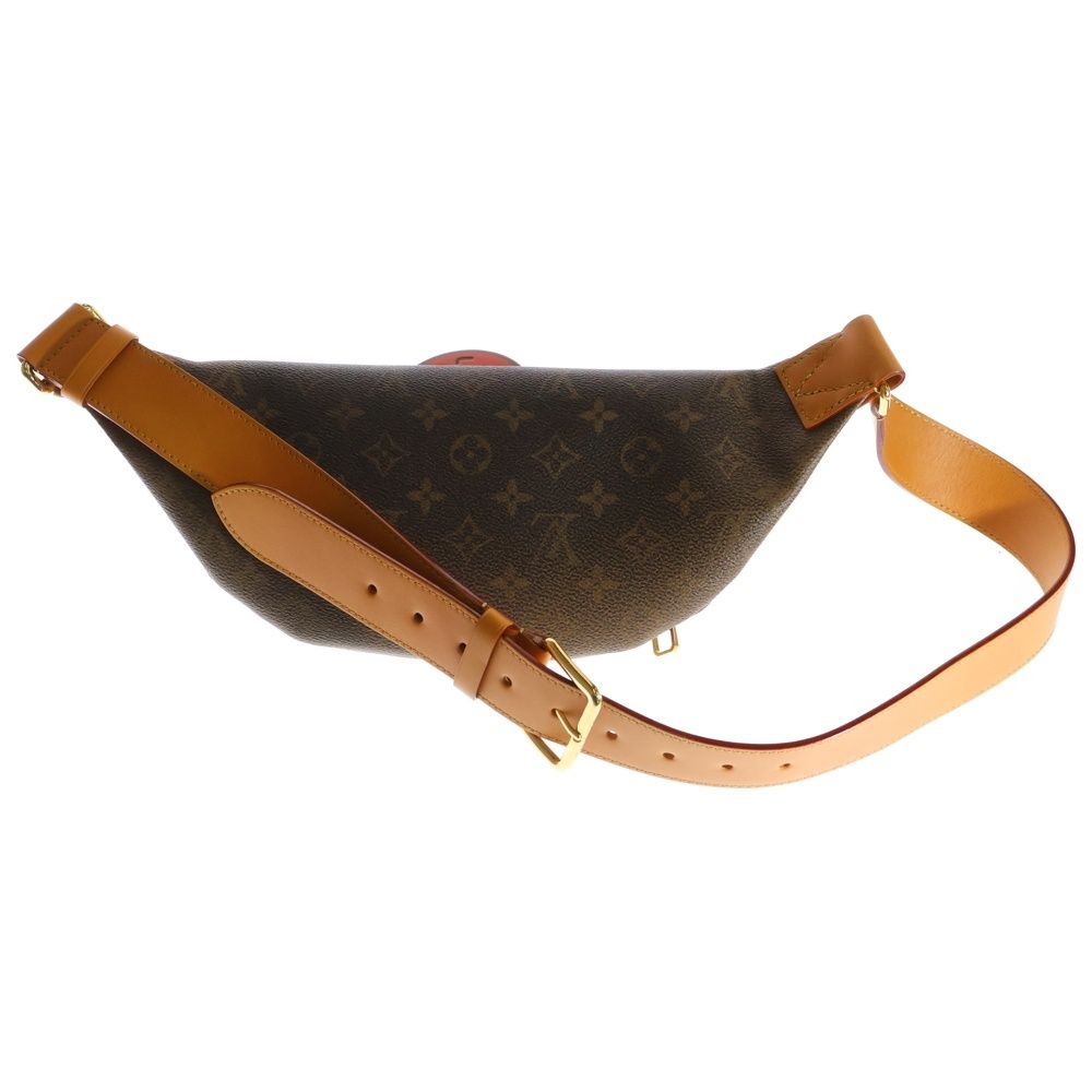LOUIS VUITTON ルイヴィトン モノグラム ダスト キャンバス ラッシュ バムバッグ ウエストバッグ ボディバッグ ブラウン ゴールド金具 PVC M11539