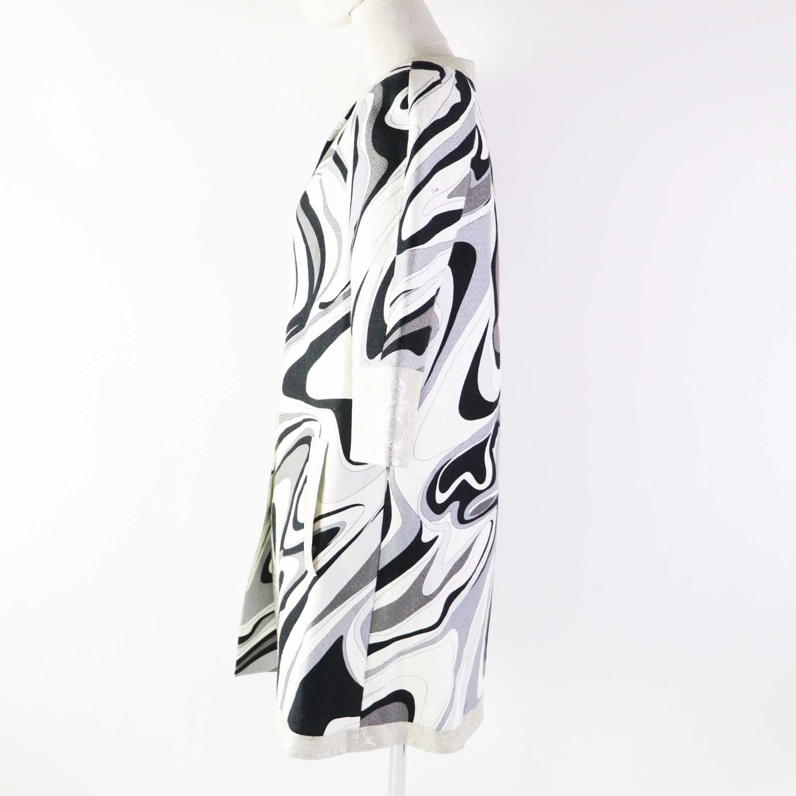 極美品◎Emilio Pucci エミリオ・プッチ リネン コットン混 ミラー 