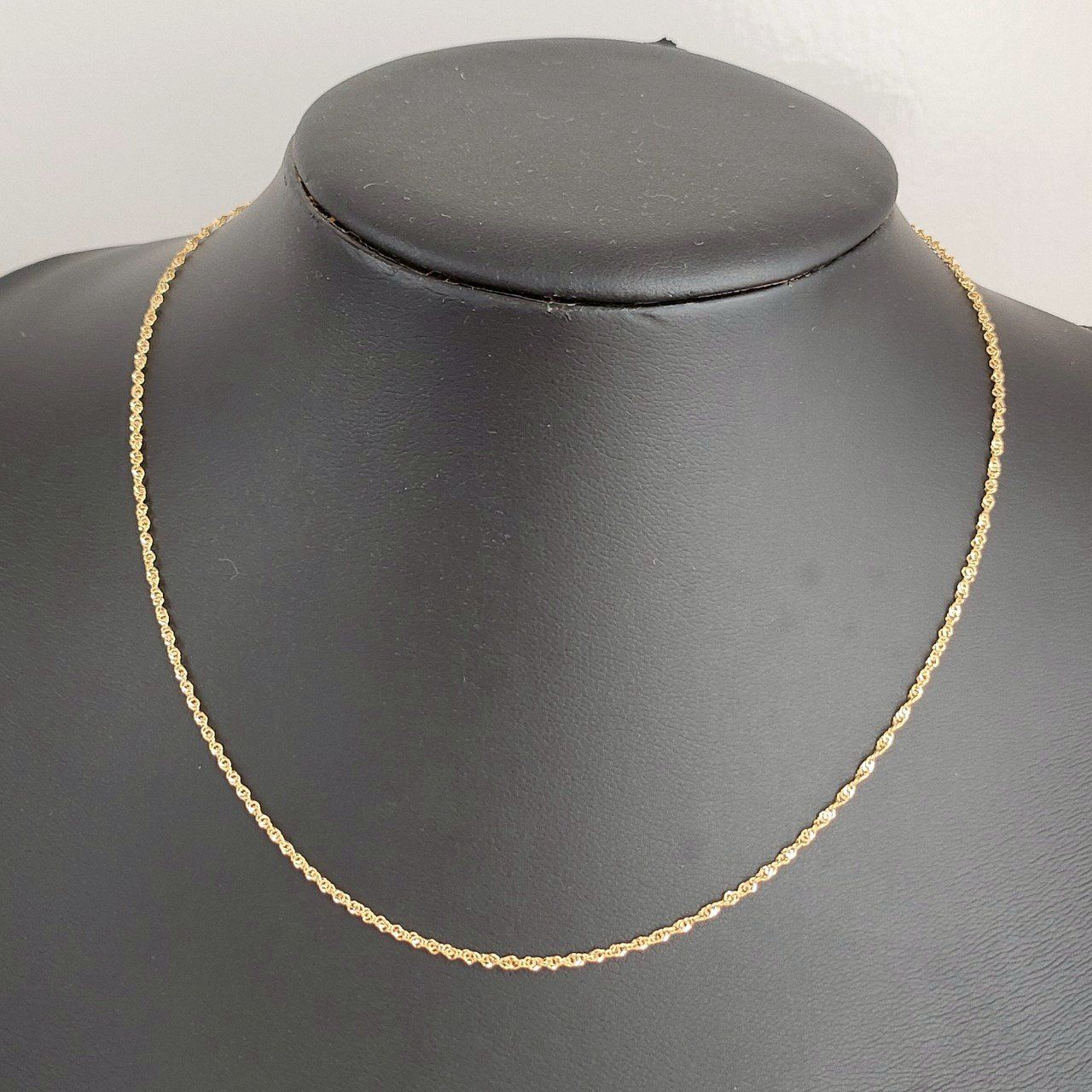 18金 K18 イタリー スクリューネックレス レディース 1.61g 39.5