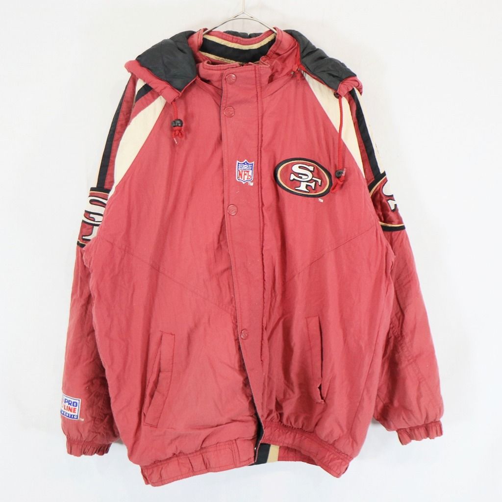 San Francisco 49ers ナイロンジャケット 美品 - ウォームアップウェア