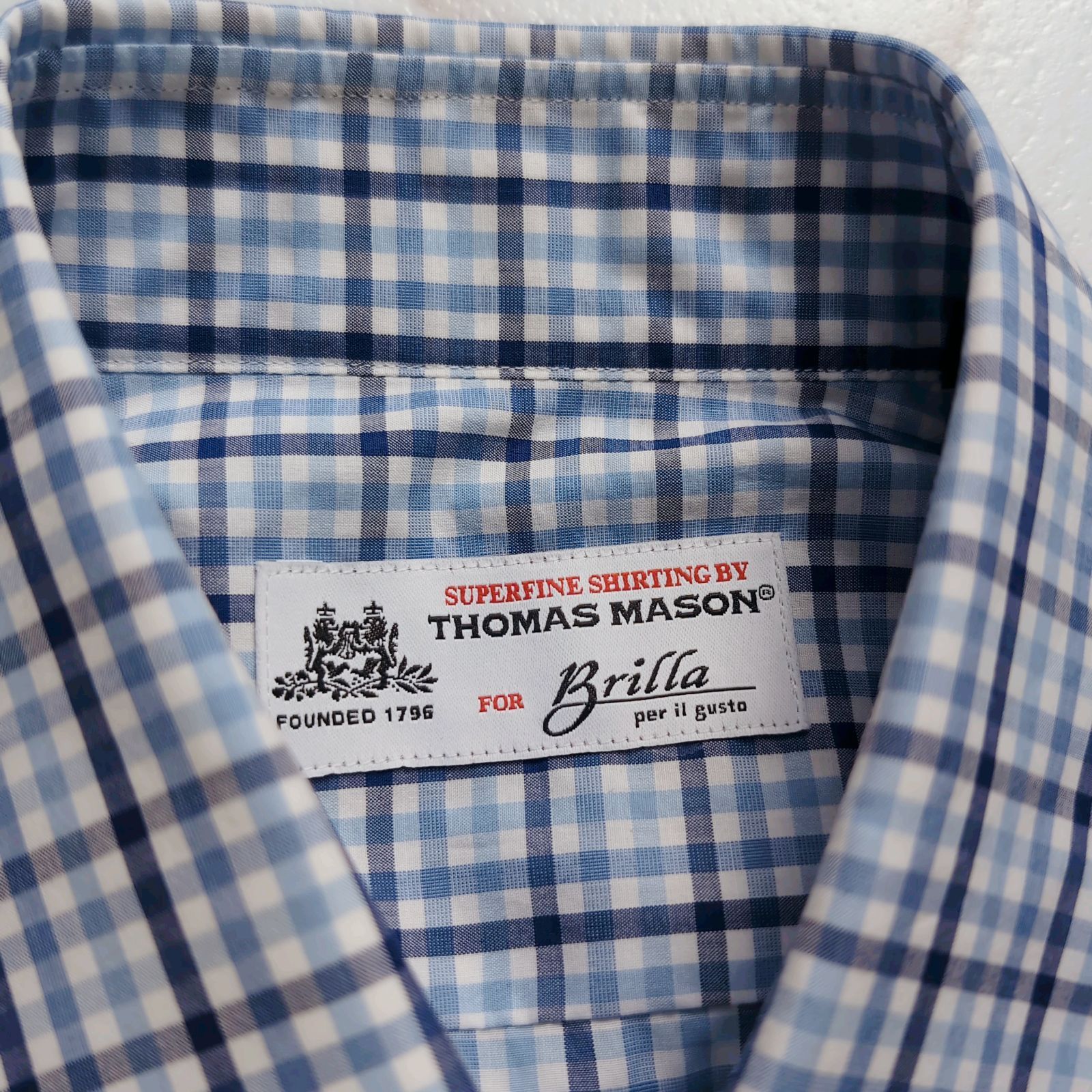 Brilla per il gusto／THOMAS MASON／タブカラー／M