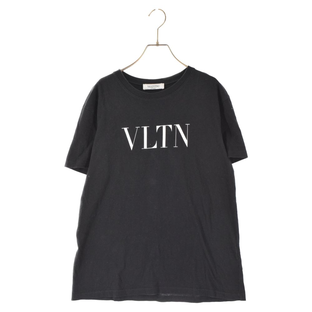 VALENTINO (ヴァレンチノ) VLTNフロントロゴ 半袖Tシャツ ブラック