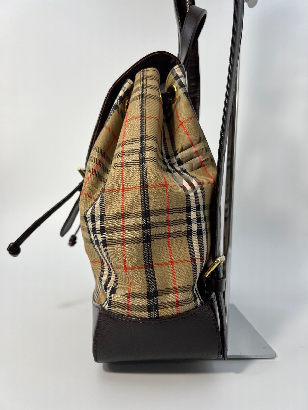 ☆美品☆BURBERRY バーバリー ノバチェック ミニリュック チャーム付き 
