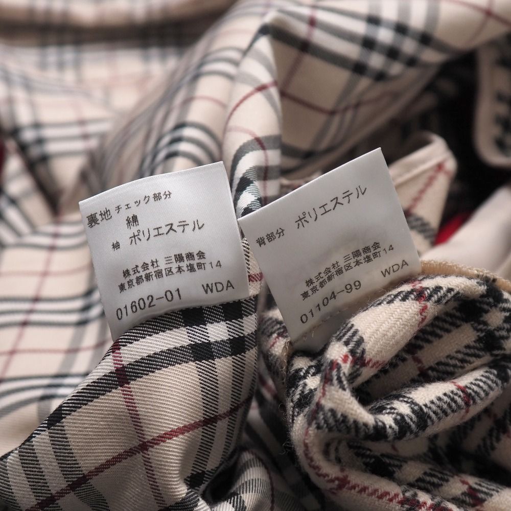□美品□BURBERRY バーバリー ステンカラーコート サイズ9 裏地