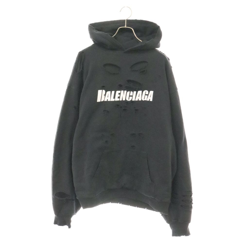 BALENCIAGA (バレンシアガ) 21SS Caps Destroyed Hoodie 659403