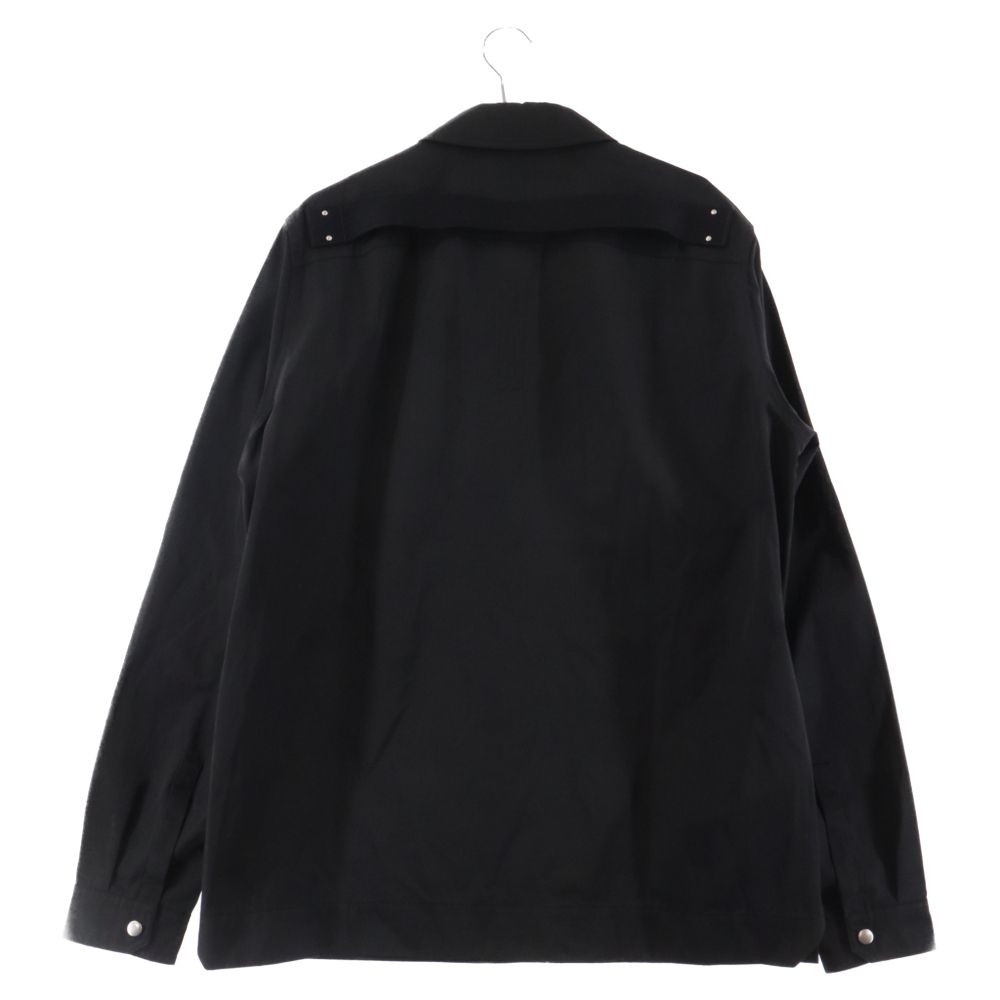 Rick Owens (リックオウエンス) 20AW FOUR POCKETS OUTERSHIRT 4ポケットデザイン スナップボタン シャツ ジャケット ブラック RU20F3727-TT - メルカリ