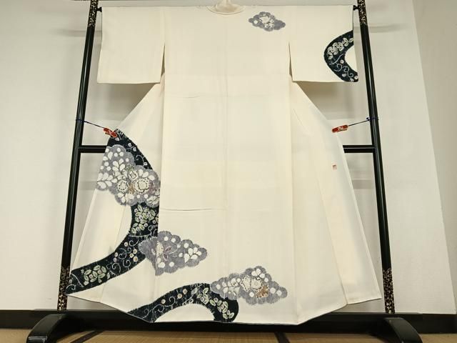 平和屋着物○十日町 名門 滝泰謹製 訪問着 辻が花 絞り 正絹 逸品