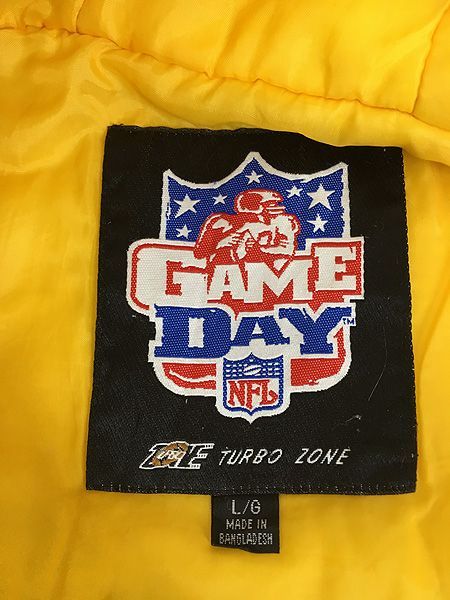 古着 90s NFL Green Bay Packers パッカーズ パデット ナイロン