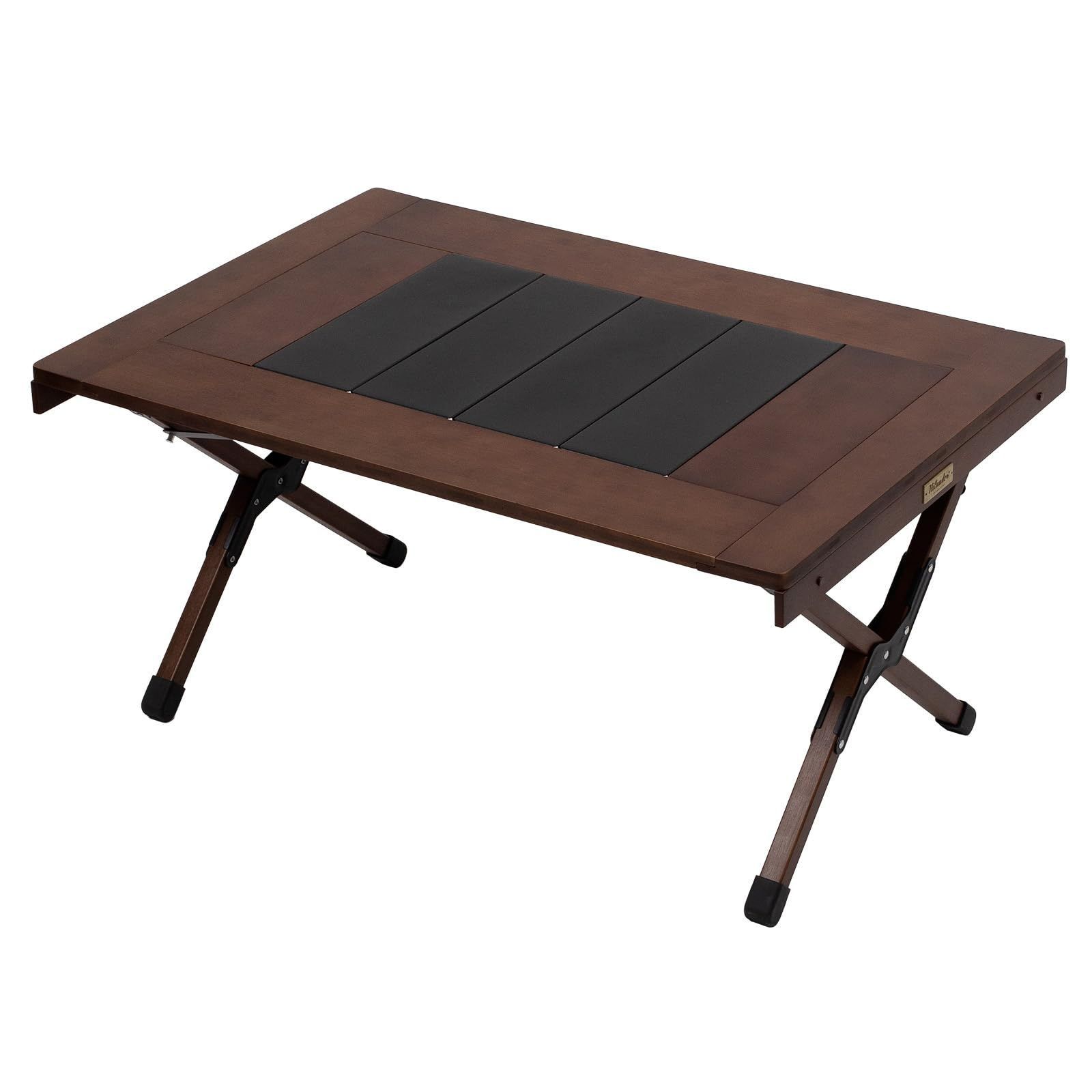 Hilander ハイランダー キャンプテーブル CHEF TABLE シェフテーブル アウトドアテーブル ダークブラウン キャンプ アウトドア 折りたたみテーブル IGT規格 バーベキュー コンパクト ビルトイン機能付きバーナーテーブル バン