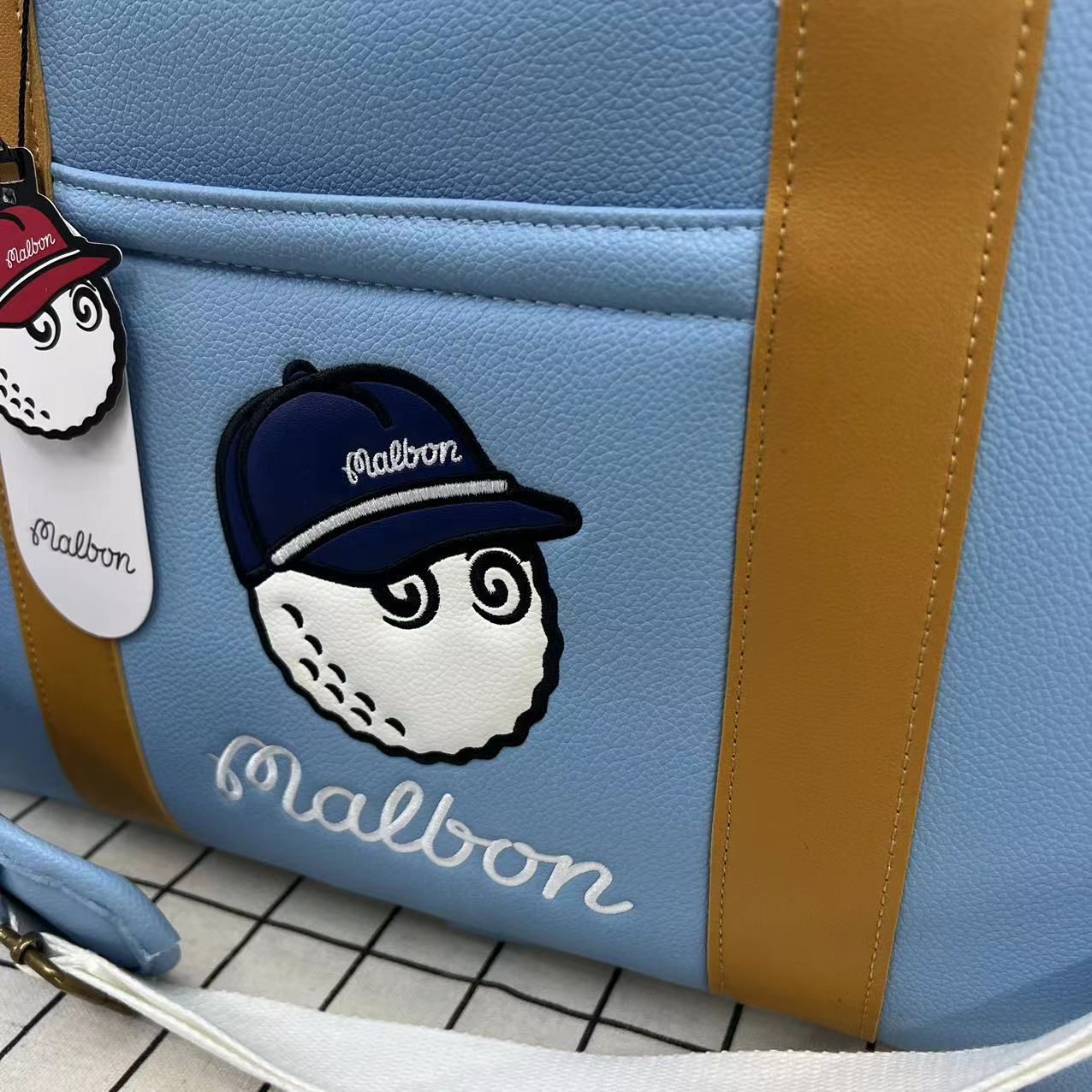 Malbon golf マルボン ゴルフ バッグ ボストンバッグ ブルー マルボンゴルフボストンバック