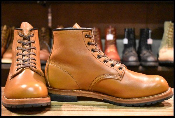8D 19年 レッドウィング 9413 ベックマン チェスナット フェザーストーン プレーントゥ 編み上げ ブーツ redwing HOPESMORE FJ158